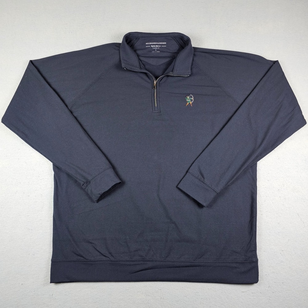Holderness & Bourne Sherwood Country Club The Westland 1/4 Zip Mens Large Black